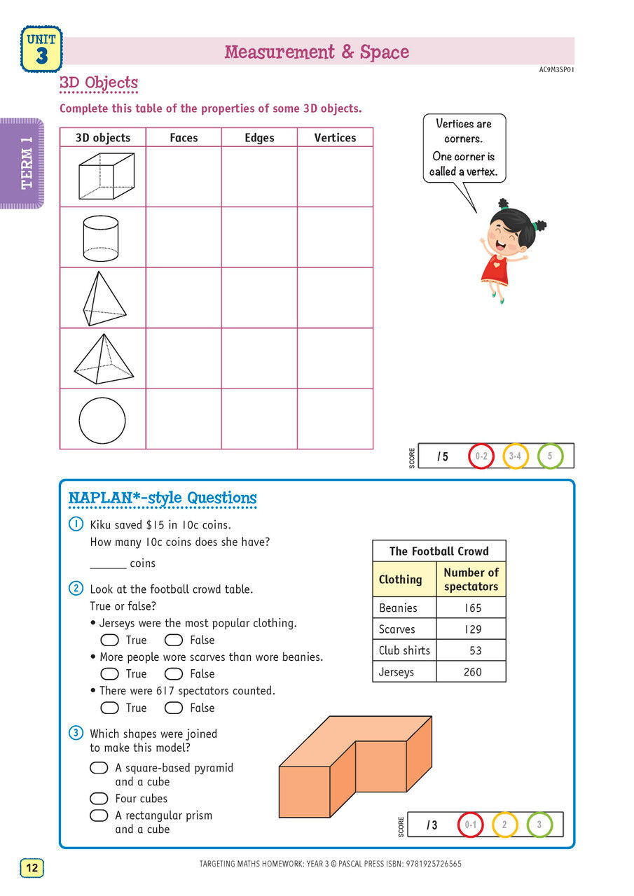 Targeting Maths Homework Year 3