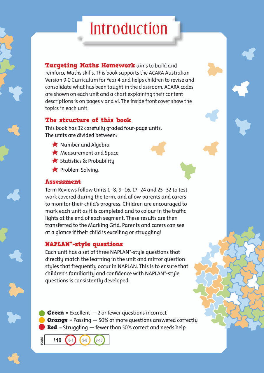 Targeting Maths Homework Year 4