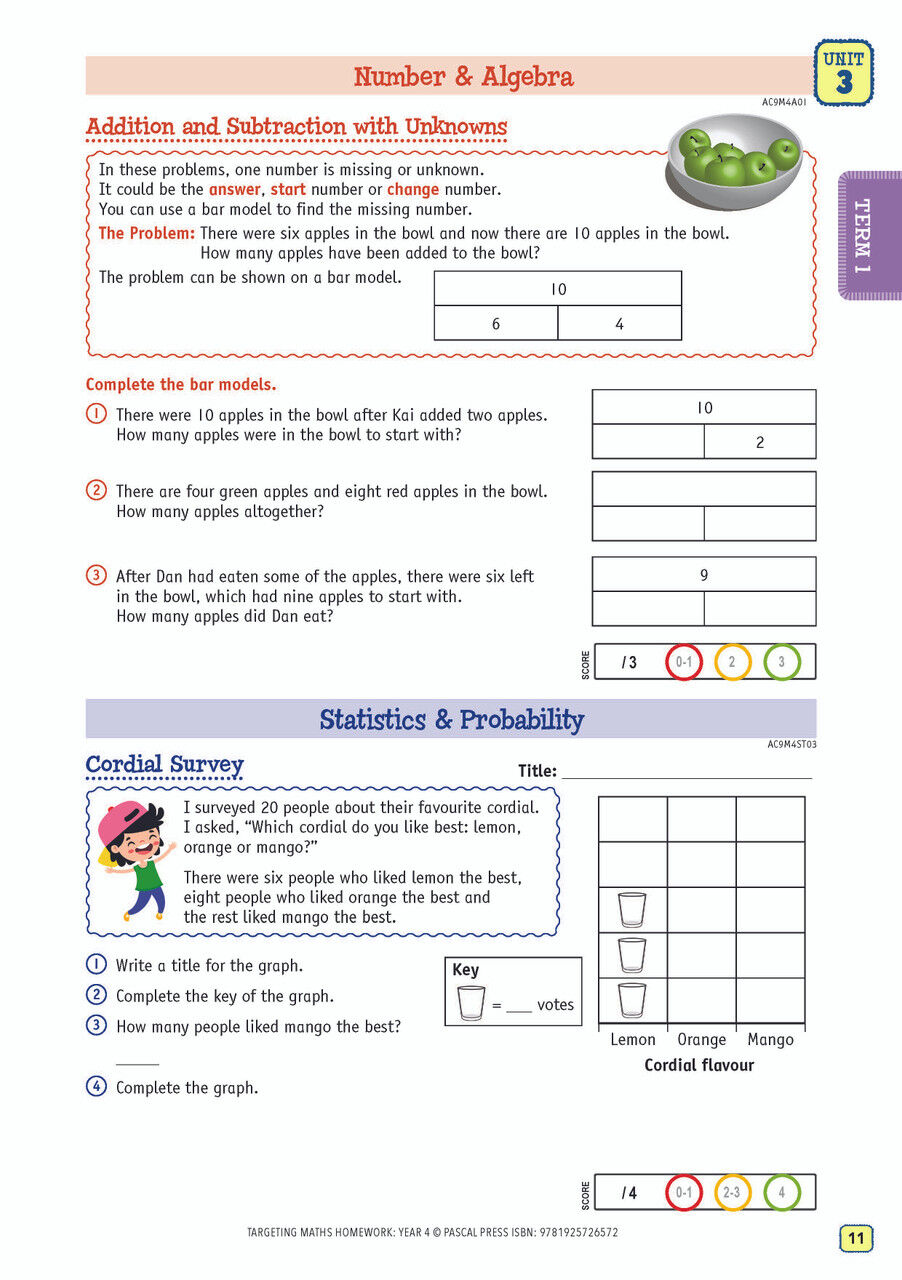 Targeting Maths Homework Year 4