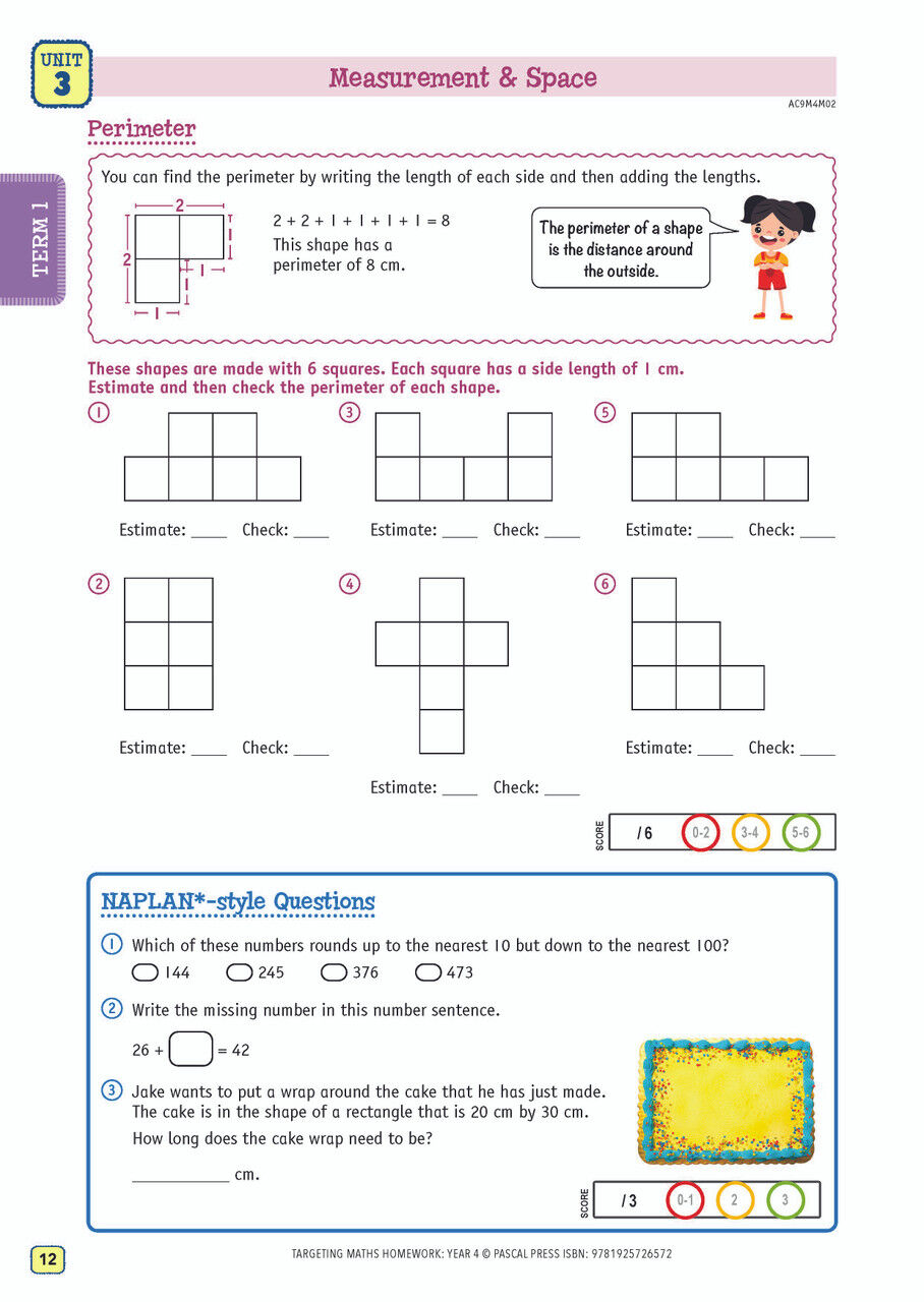 Targeting Maths Homework Year 4