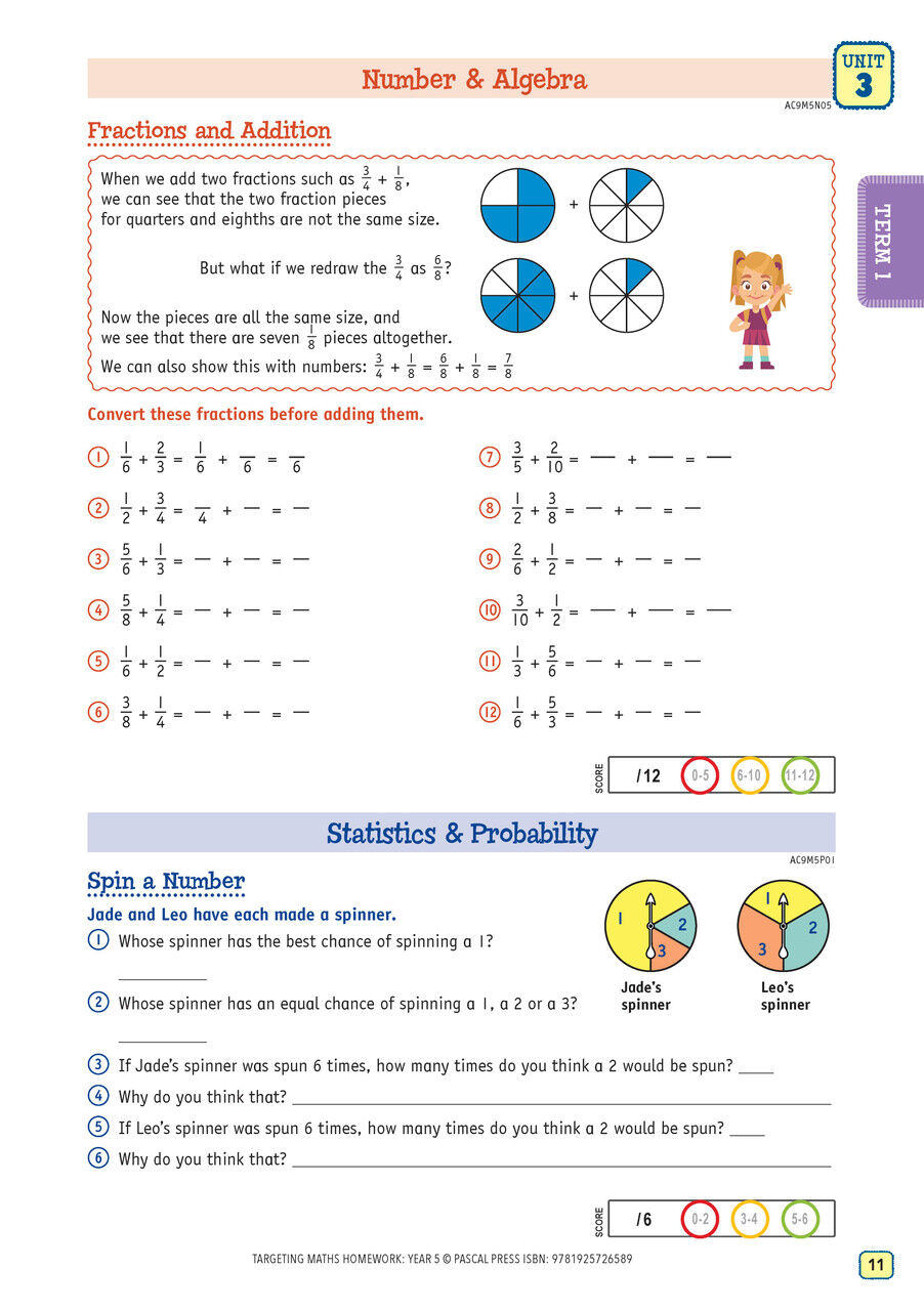 Targeting Maths Homework Year 5