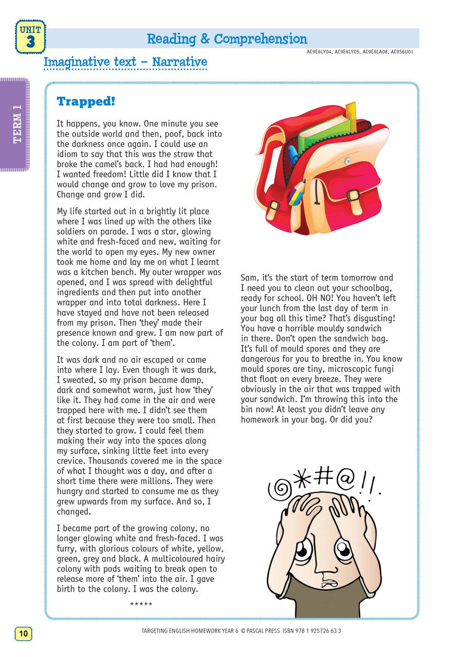 Targeting English Homework Year 6