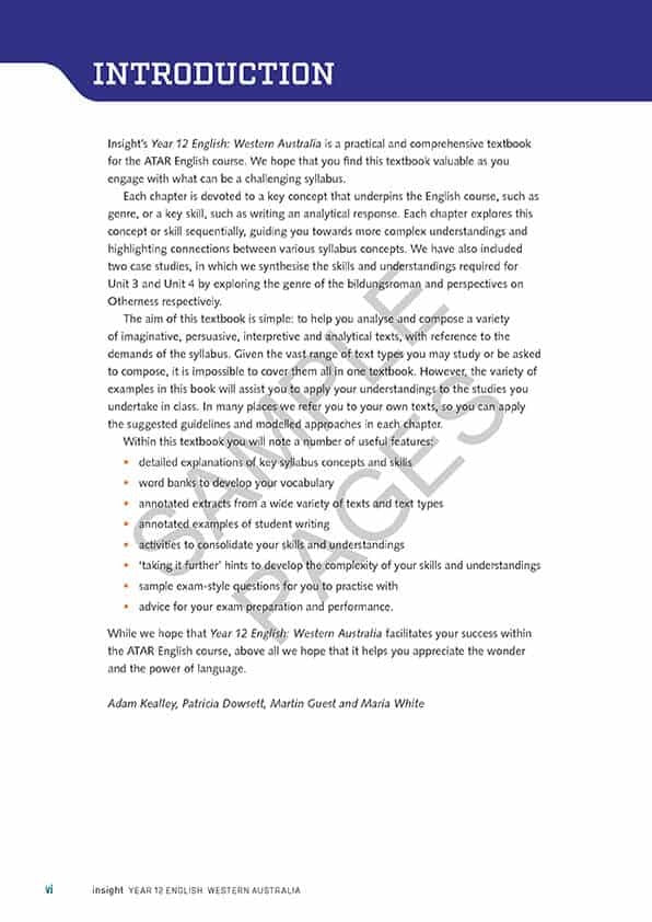 Year 12 English: Western Australia (Print & Digital)