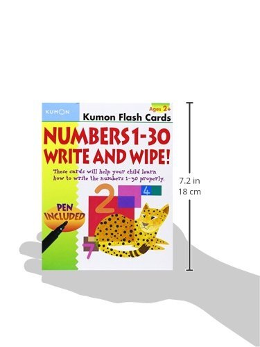 Numbers 1-30 Write & Wipe Flash Cards