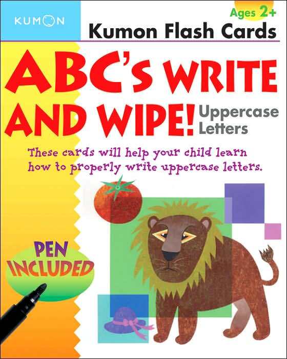 ABC's Write & Wipe Uppercase Letters