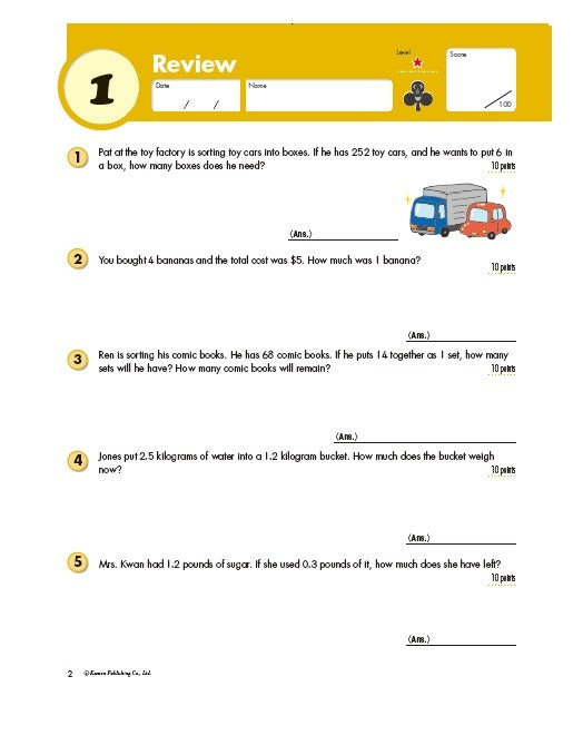 Word Problems - Year 5