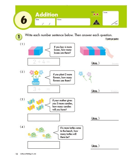 Word Problems - Year 1