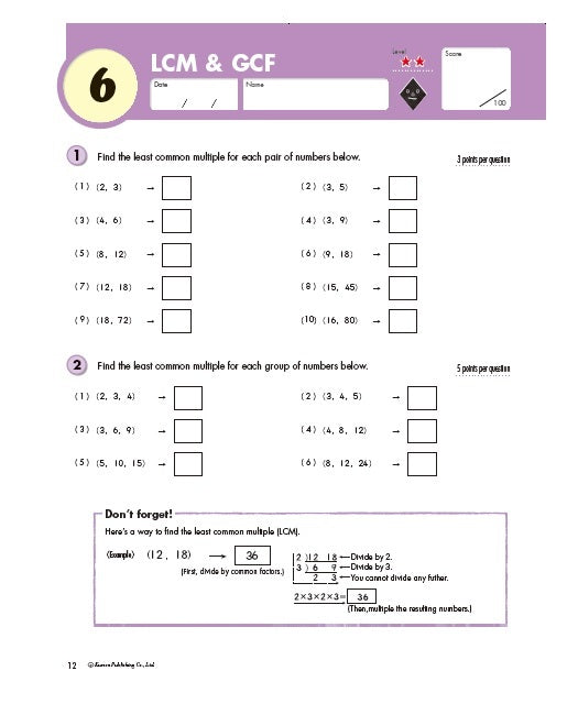 Geometry and Measurement - Year 6
