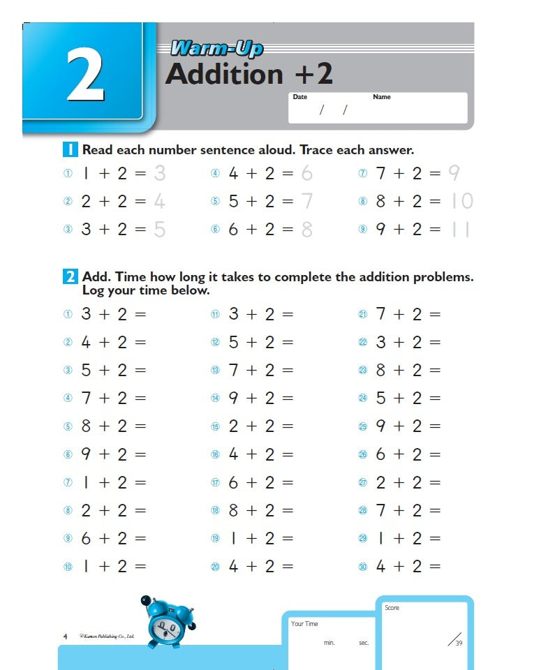 Speed and Accuracy: Addition