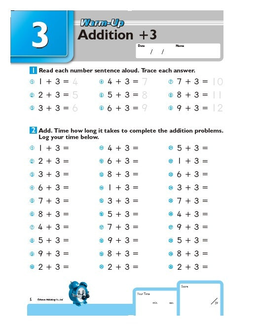 Speed and Accuracy: Addition