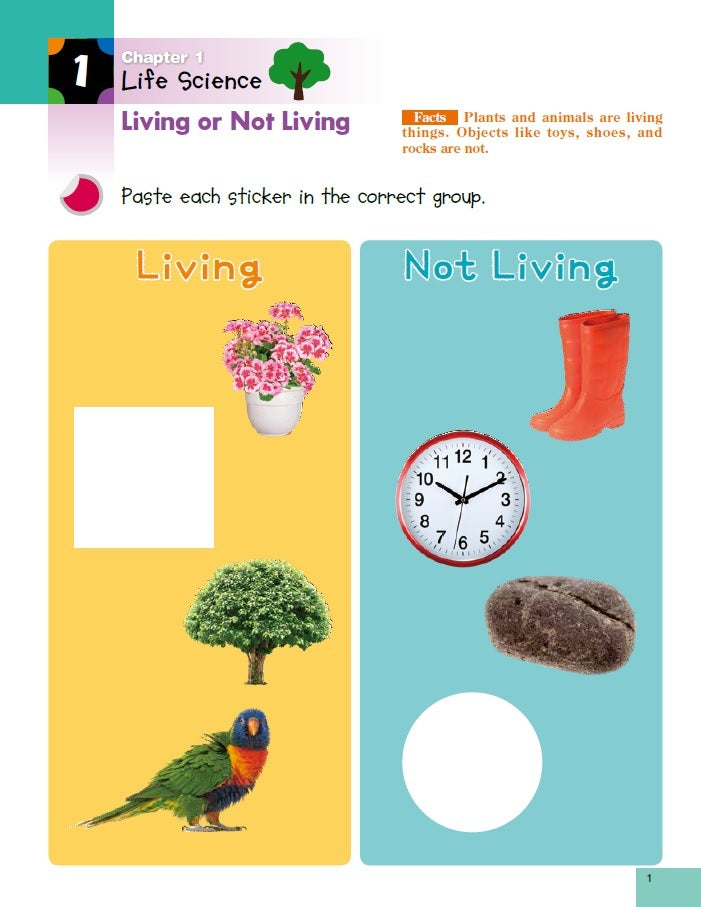 Science - Pre K & Up: Sticker Activity Book