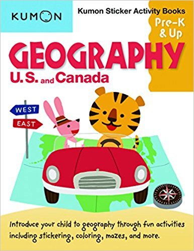 Geography Sticker Activity Book: US and Canada
