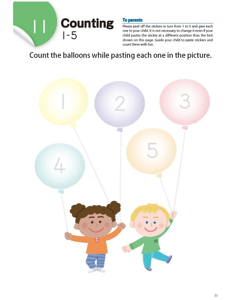 Counting with Stickers 1-10