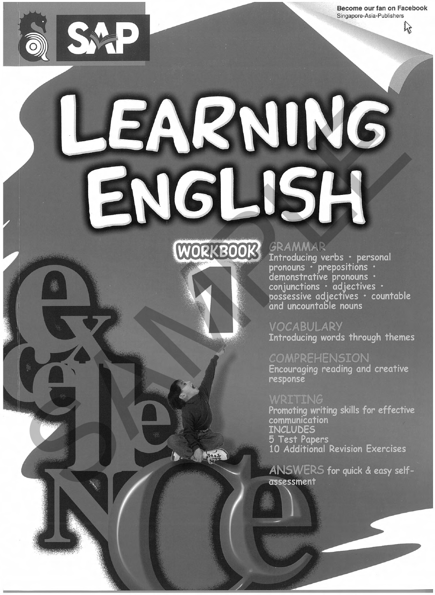 Learning English Workbook 1 sample page