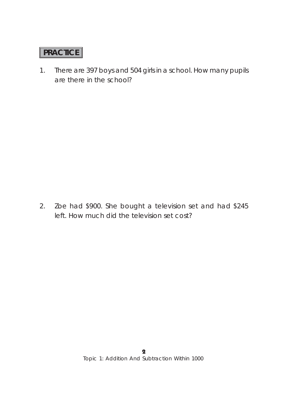 SAP Maths Problem-Solving Strategies Book 2 sample page