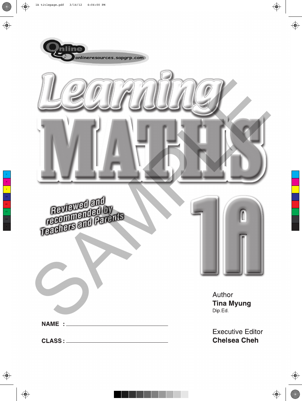 Learning Maths 1A sample page