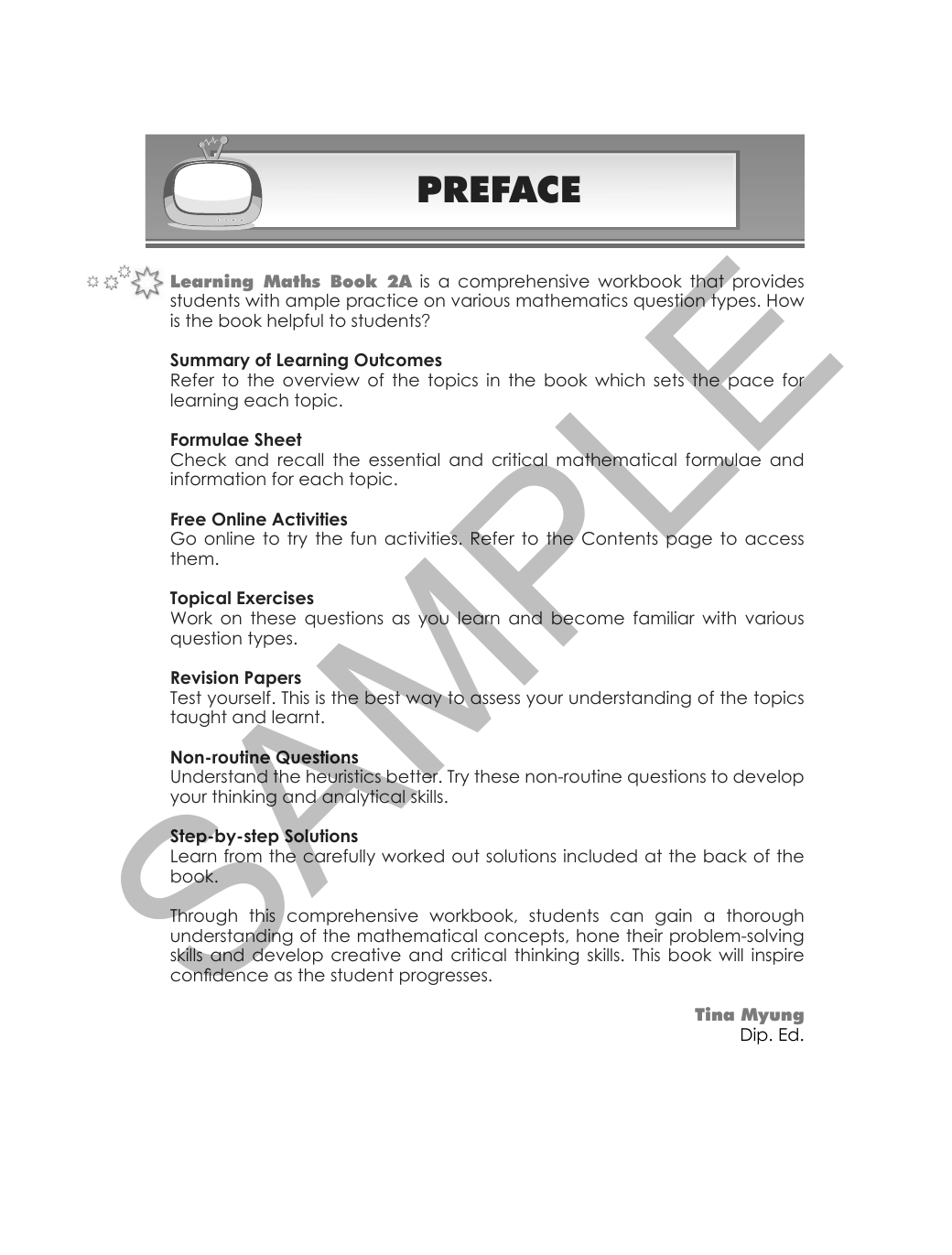 Learning Maths 2A sample page