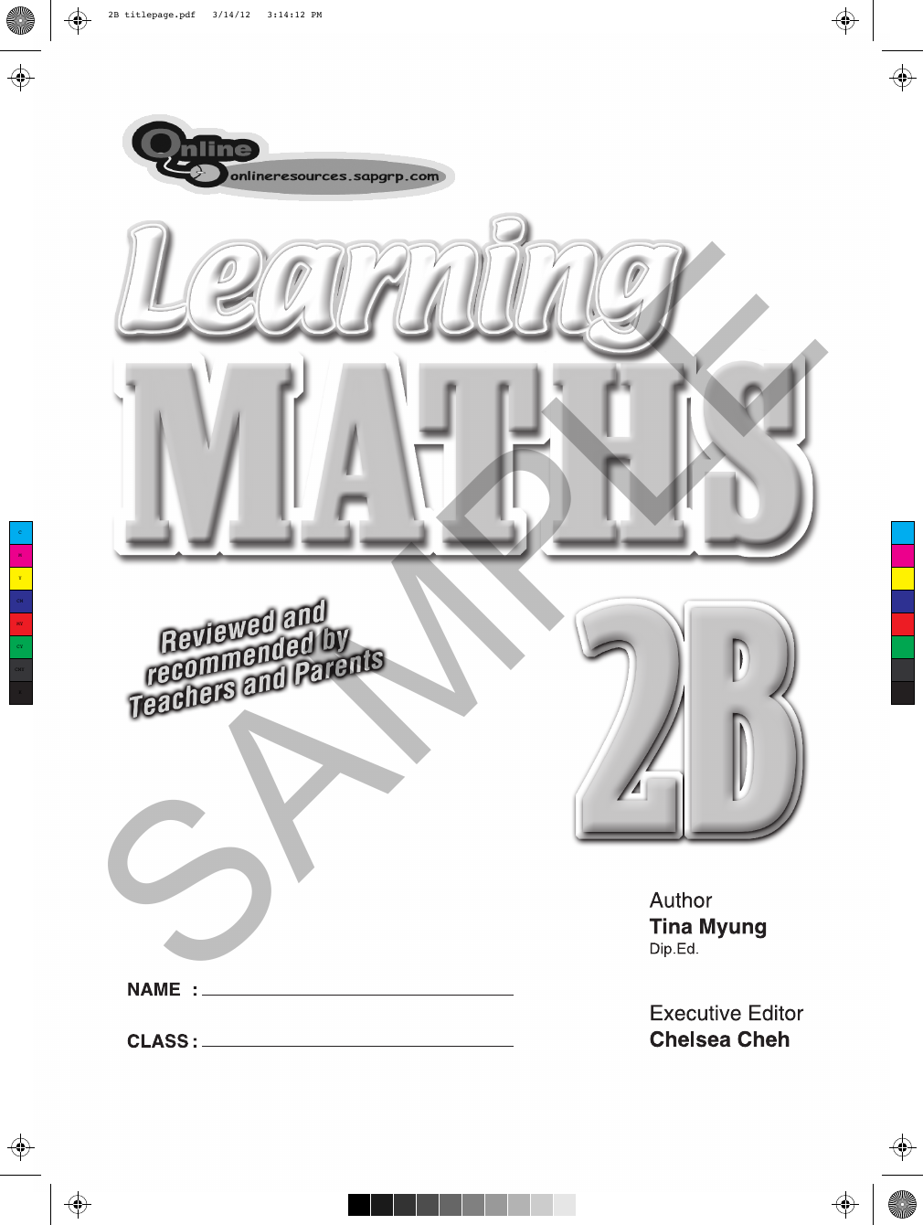 Learning Maths 2B sample page