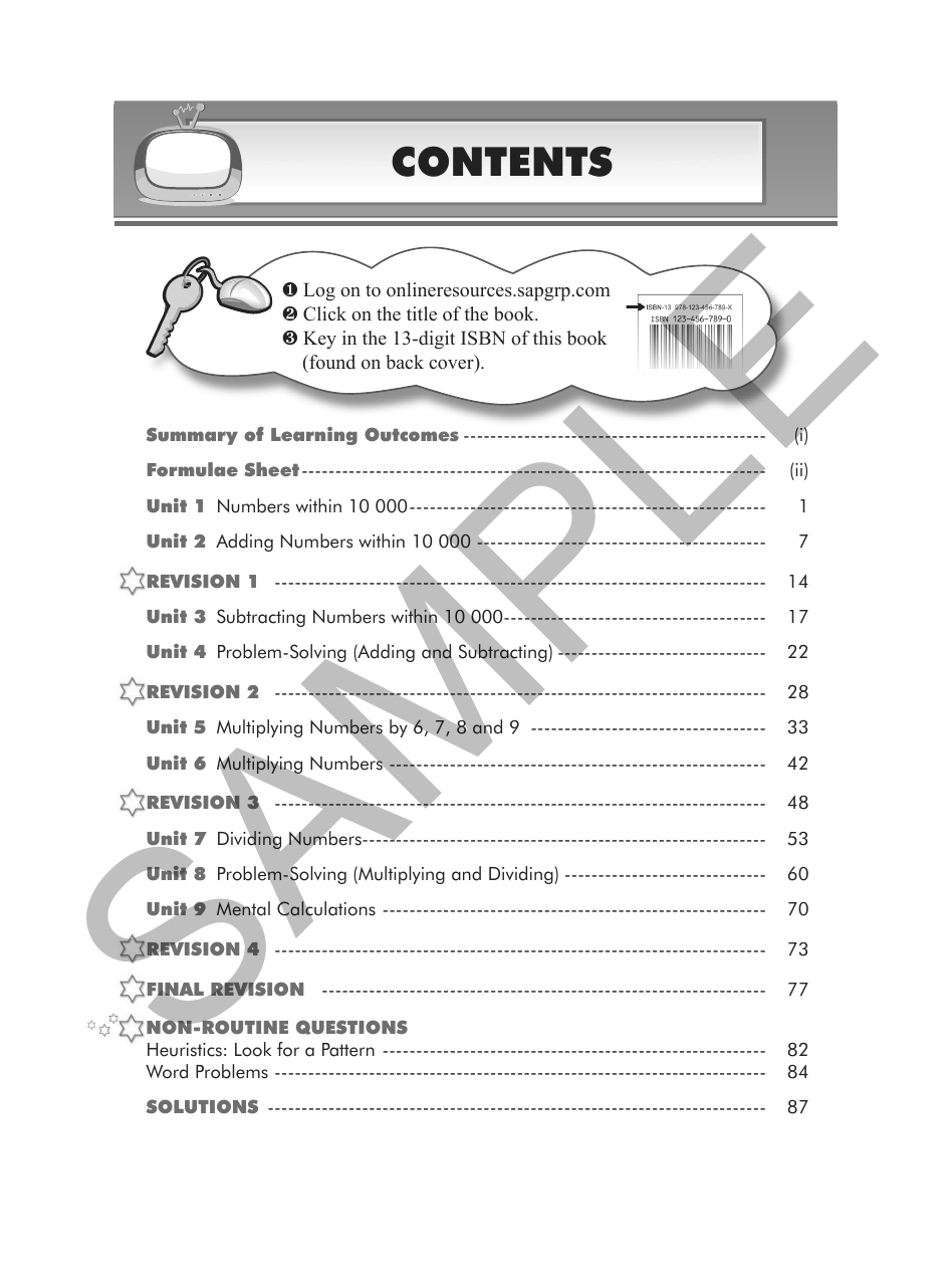 Learning Maths 3A sample page