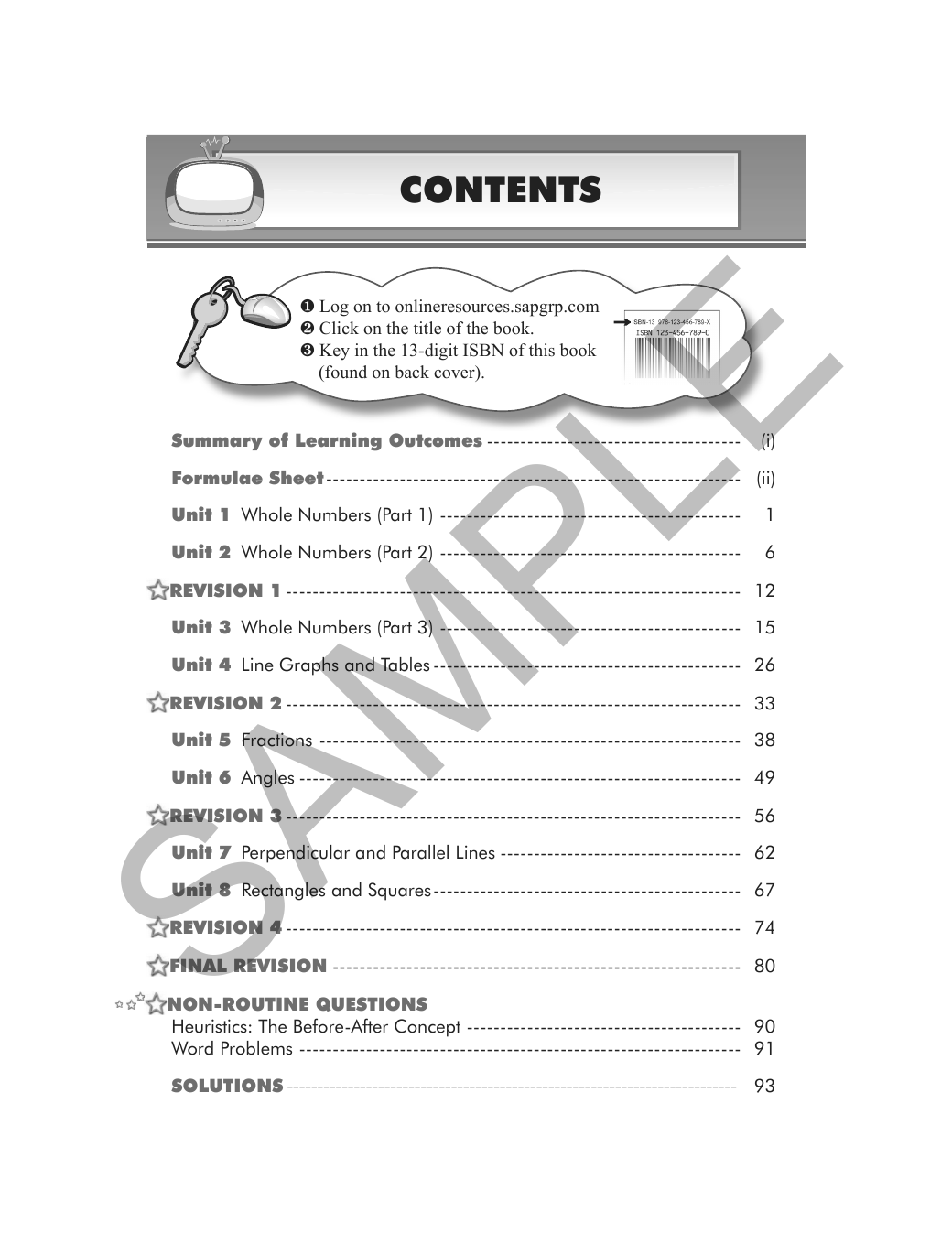 Learning Maths 4A sample page