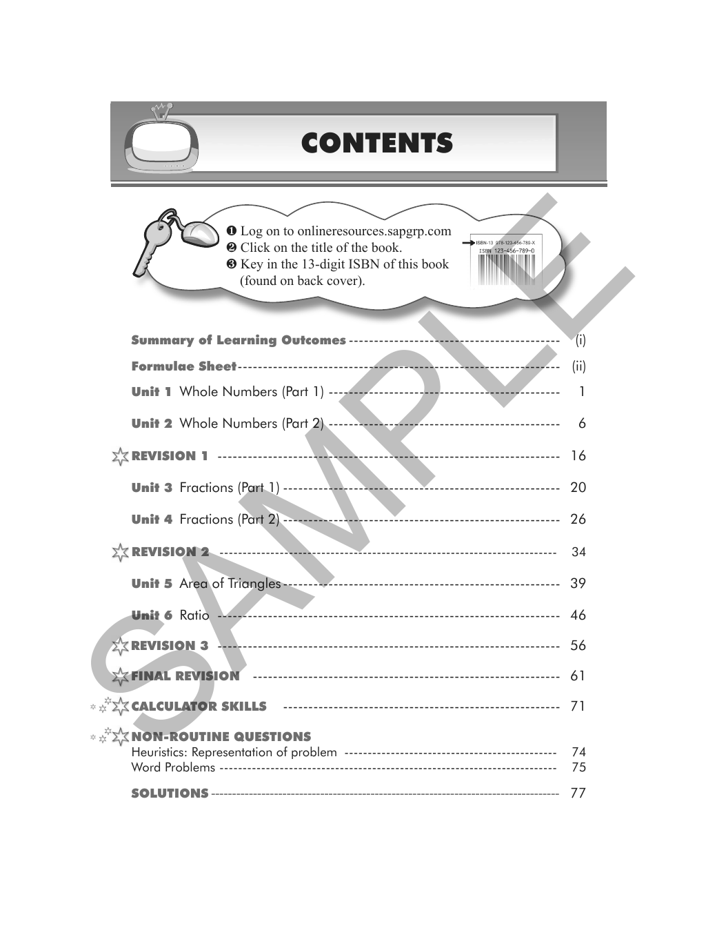 Learning Maths 5A sample page