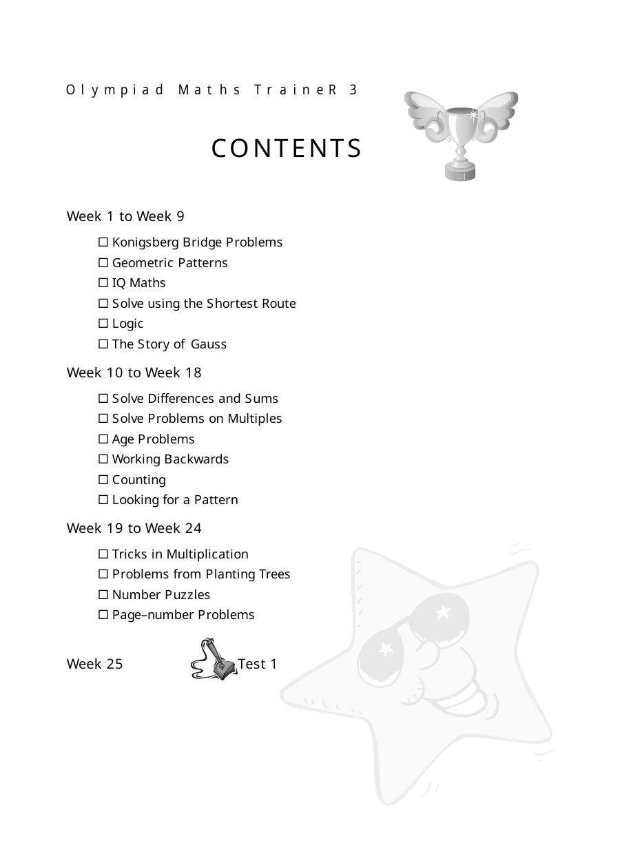 Olympiad Maths Trainer 3 sample page
