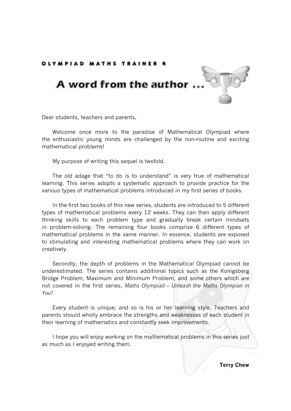 Olympiad Maths Trainer 4 sample page