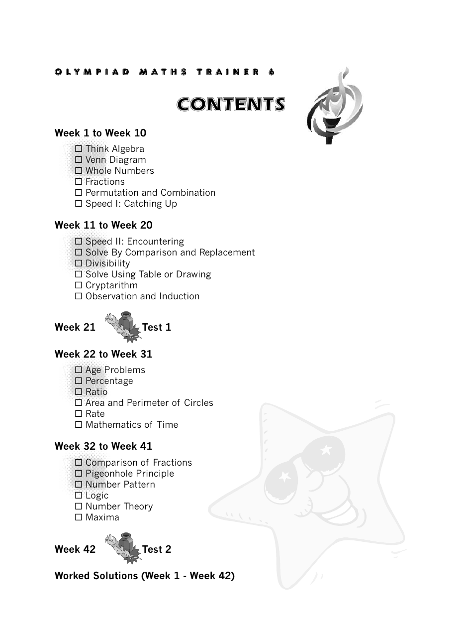 Olympiad Maths Trainer 6 sample page