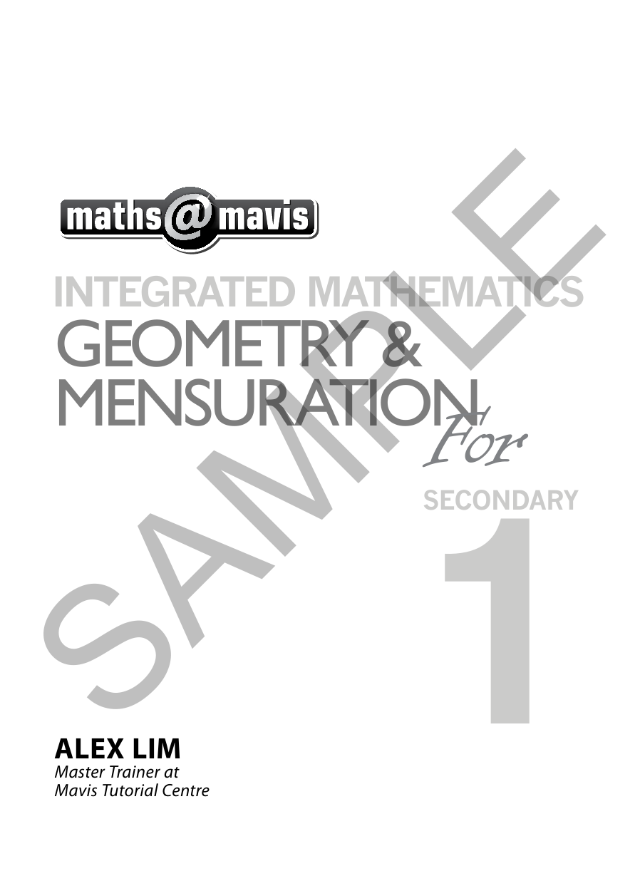 Integrated Math - Geometry and Mensuration for Sec 1 (Express & IP) sample page