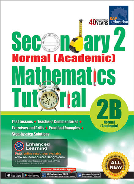 Secondary 2 Normal (Academic) Mathematics Tutorial 2B