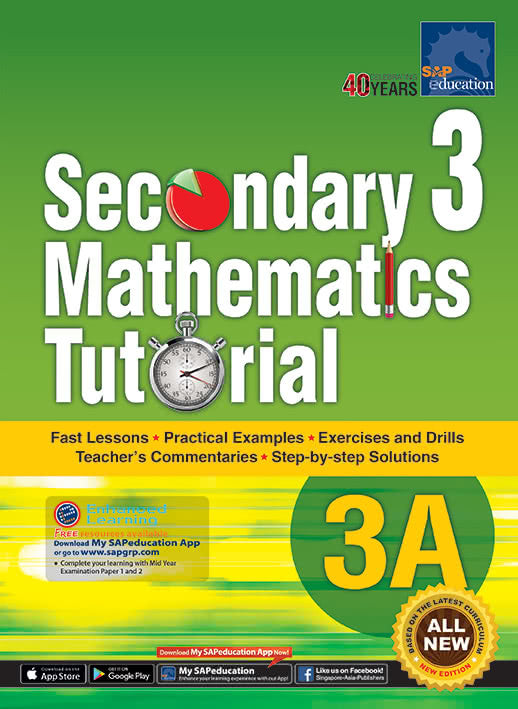 Secondary 3 Mathematics Tutorial 3A