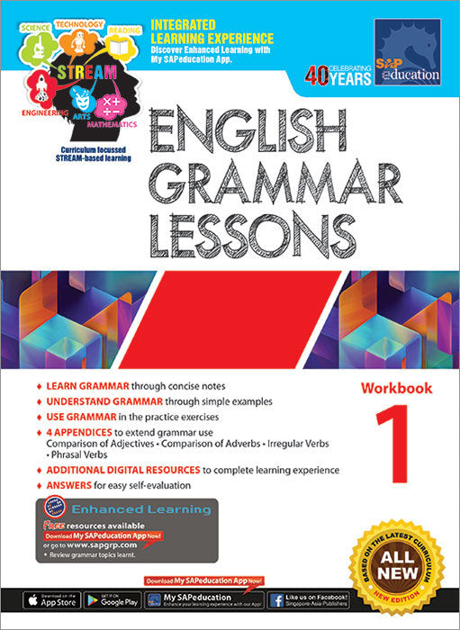 English Grammar Lessons Workbook 1
