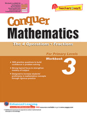 Conquer Mathematics Book 3: The 4 Operations, Fractions
