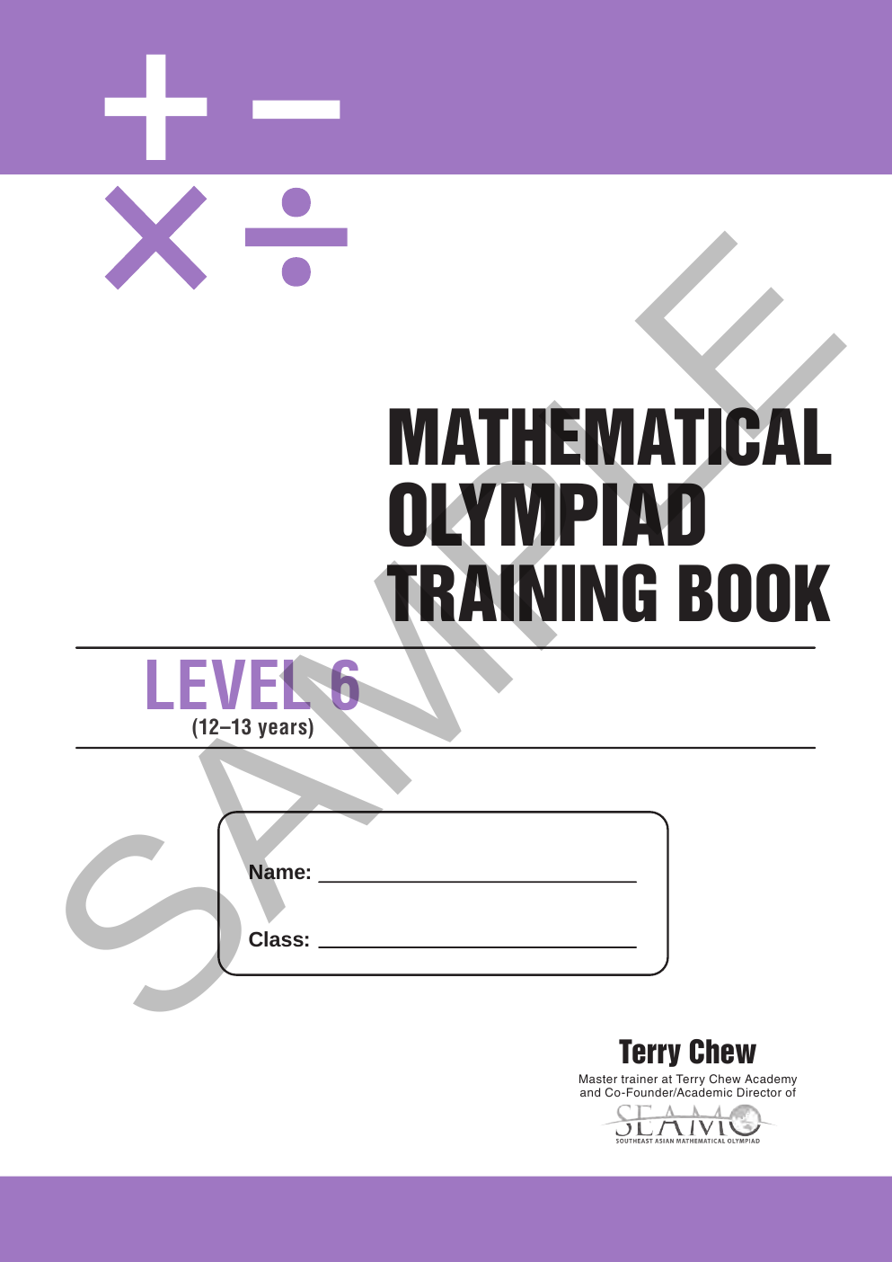 Mathematical Olympiad Training Book - Level 6 (ages 12–13) sample page