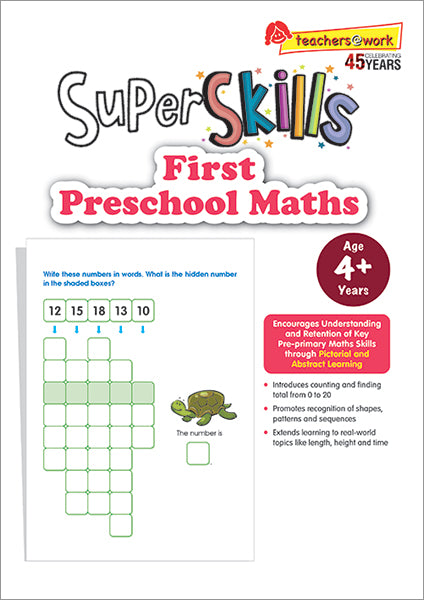 Super Skills First Preschool Maths for Age 4+
