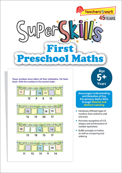 Super Skills First Preschool Maths for Age 5+
