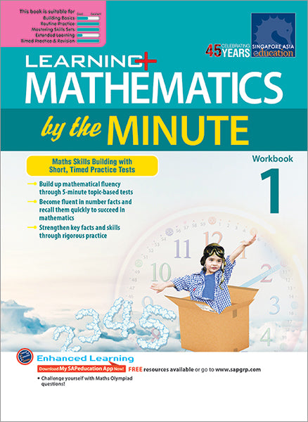 Learning+ Mathematics by the Minute Workbook 1