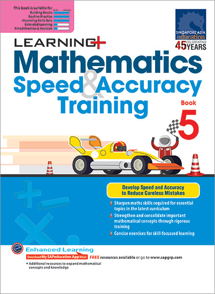 Learning+ Mathematics Speed & Accuracy Training Book 5