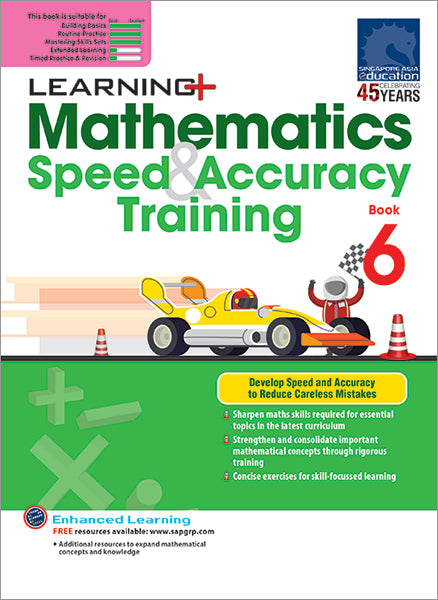 Learning+ Mathematics Speed & Accuracy Training Book 6