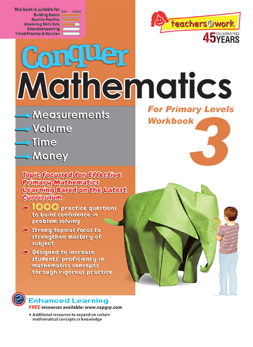 Conquer Mathematics Book 3: Measurements, Volume, Time, Money
