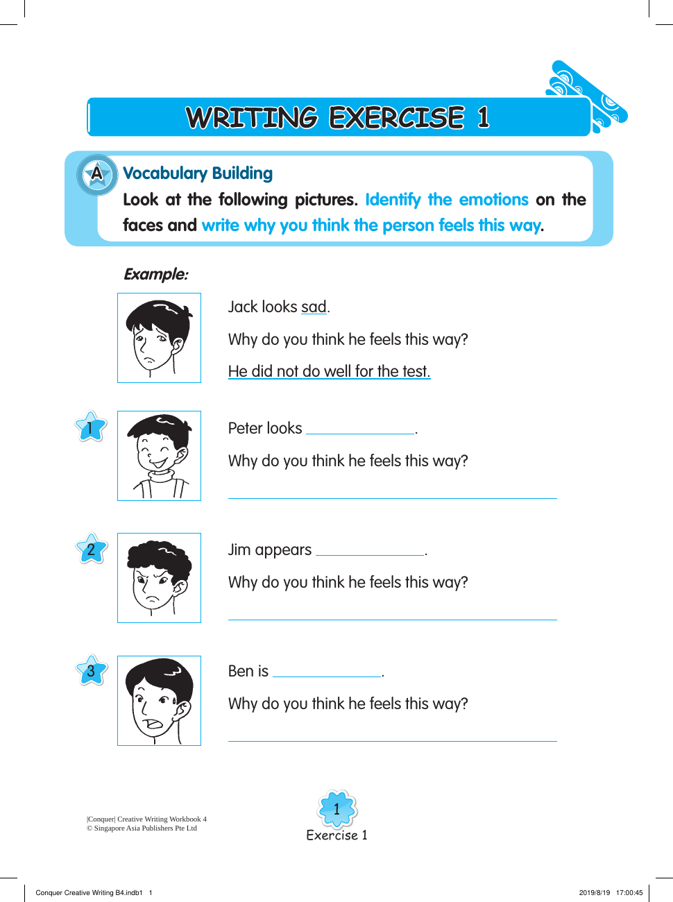Conquer English Creative Writing Primary 4 sample page