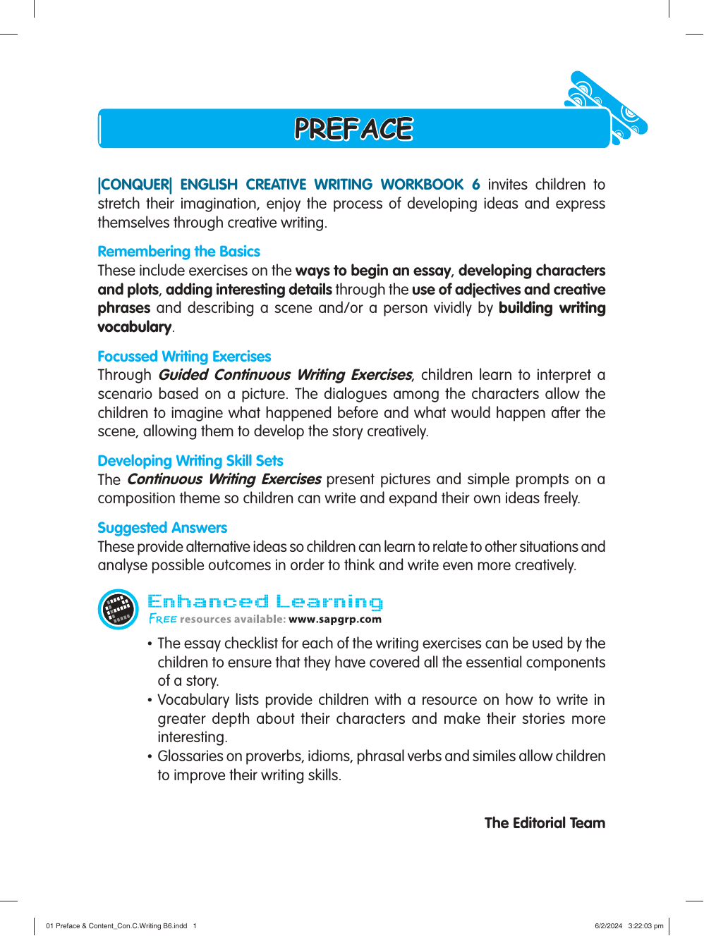 Conquer English Creative Writing Primary 6 sample page