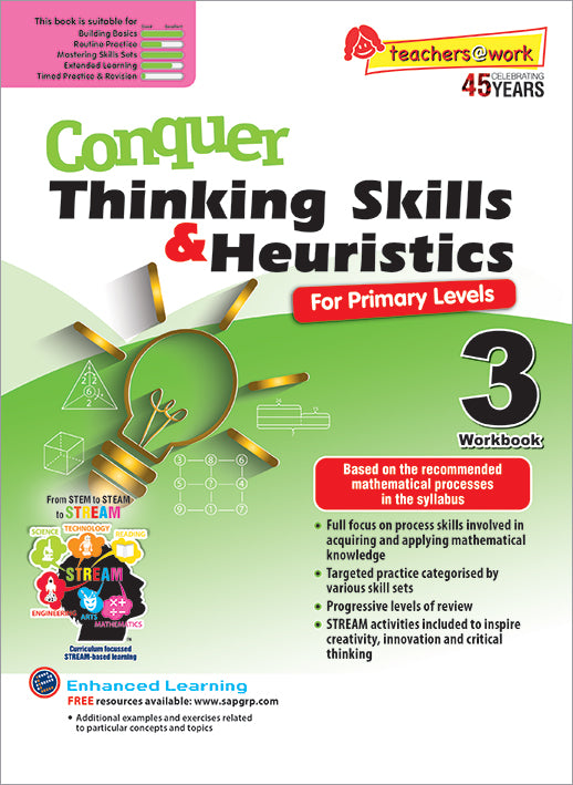 Conquer Thinking Skills & Heuristics Workbook 3