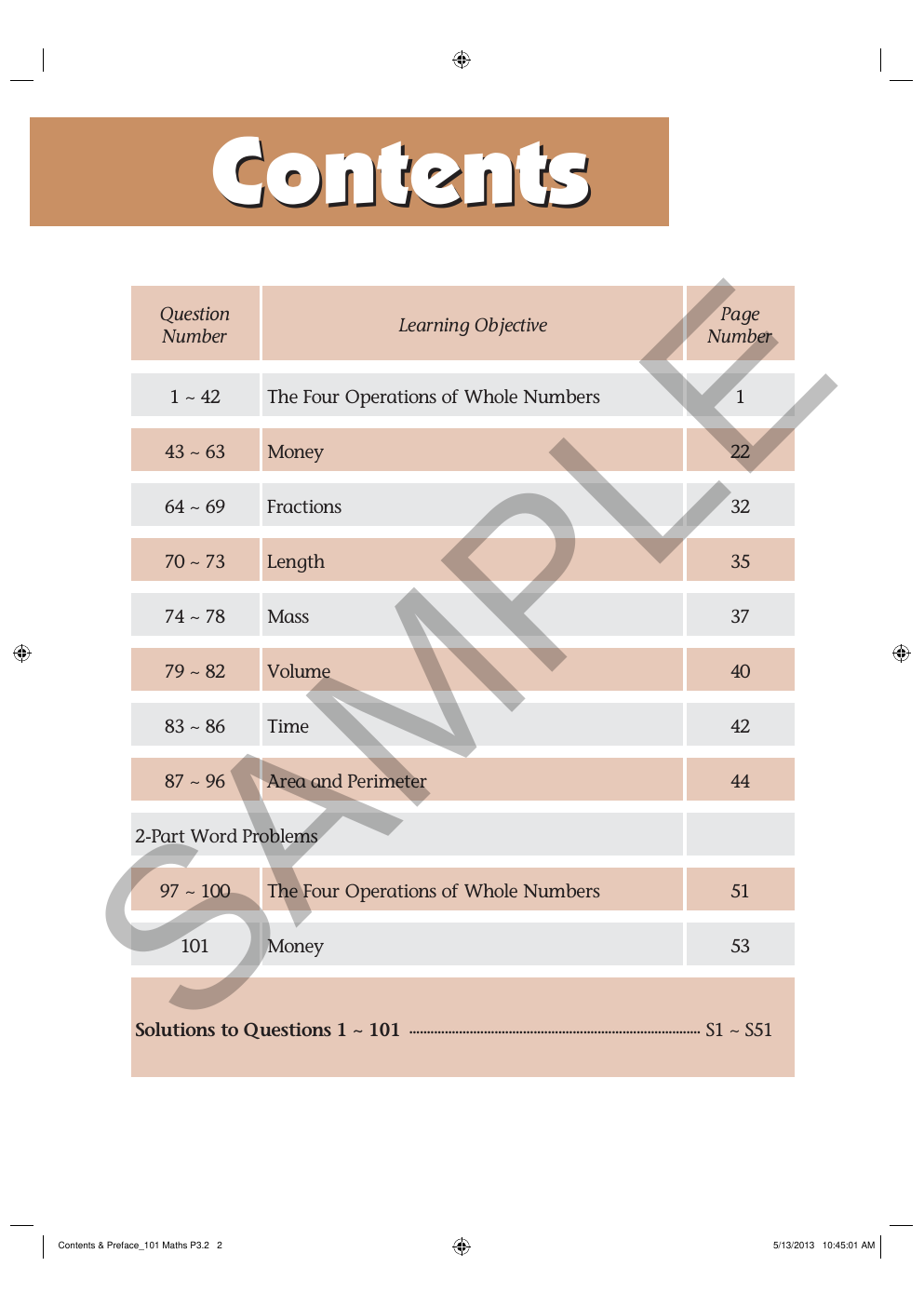 101 Must Know Challenging Maths Word Problems - Book 3 sample page