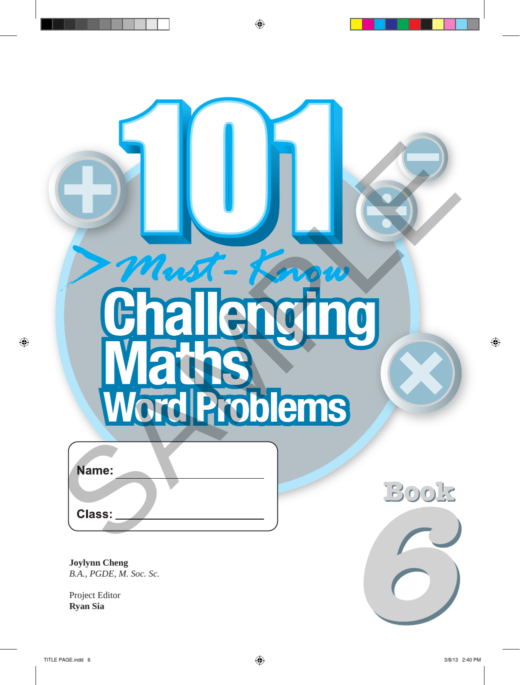 101 Must Know Challenging Maths Word Problems - Book 6 sample page