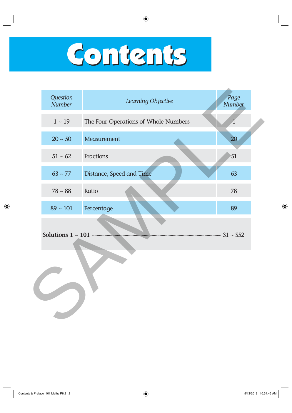 101 Must Know Challenging Maths Word Problems - Book 6 sample page
