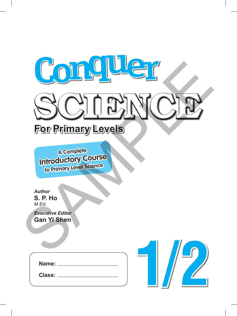 Conquer Science For Primary Levels 1/2 sample page
