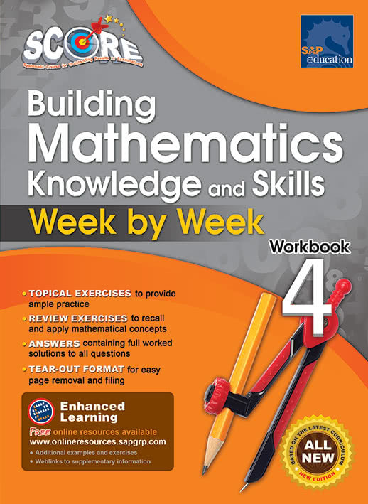 SCORE Building Mathematics Knowledge and Skills Workbook 4