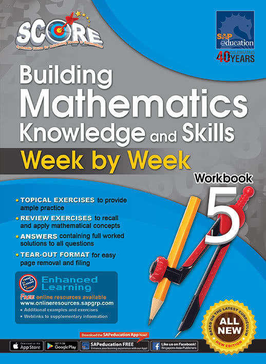 SCORE Building Mathematics Knowledge and Skills Workbook 5