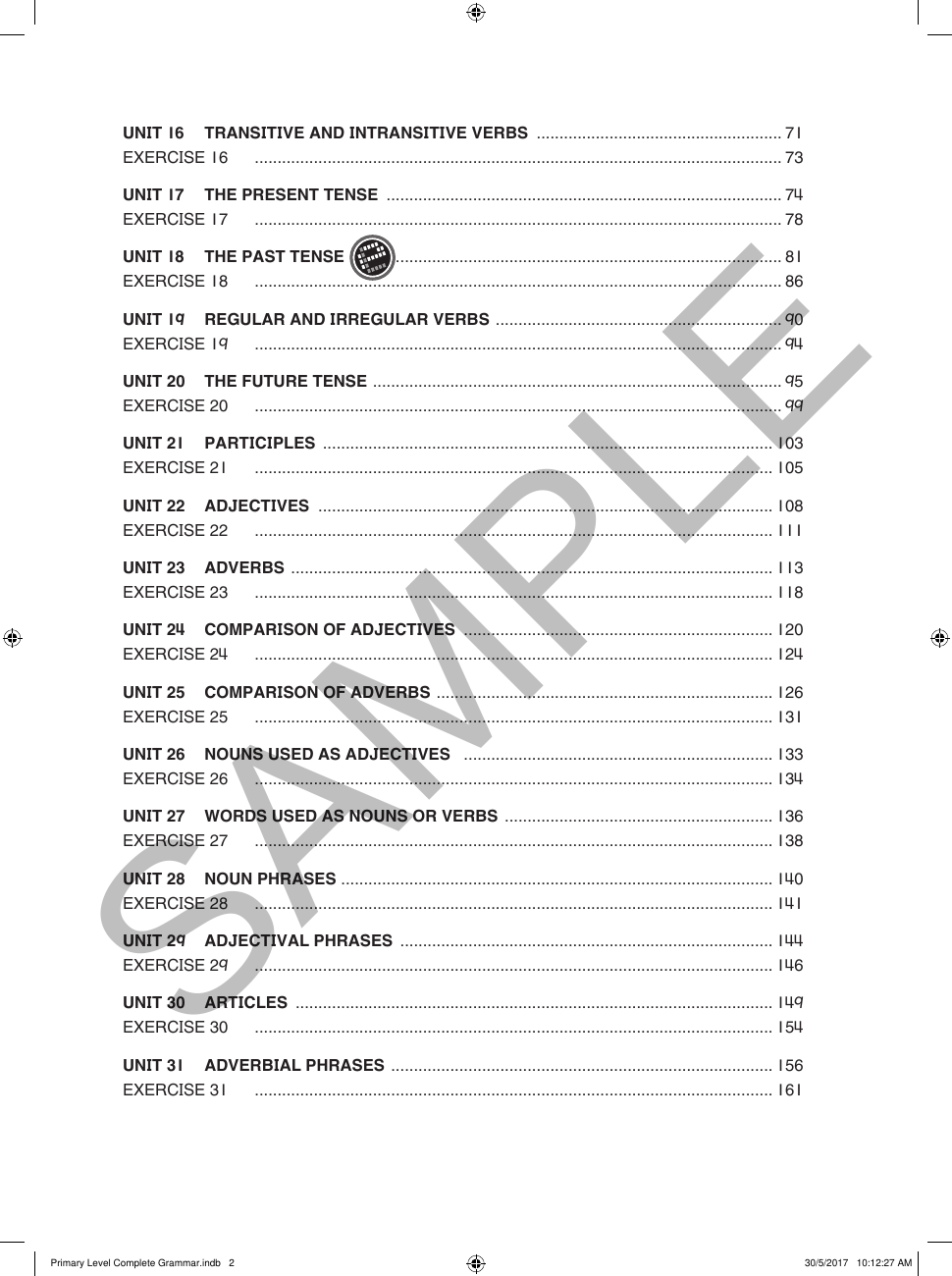 Primary Level Complete Grammar sample page